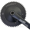 Fietsen crank 165/170 mm zwart zilver geanodiseerde legeringslichtset